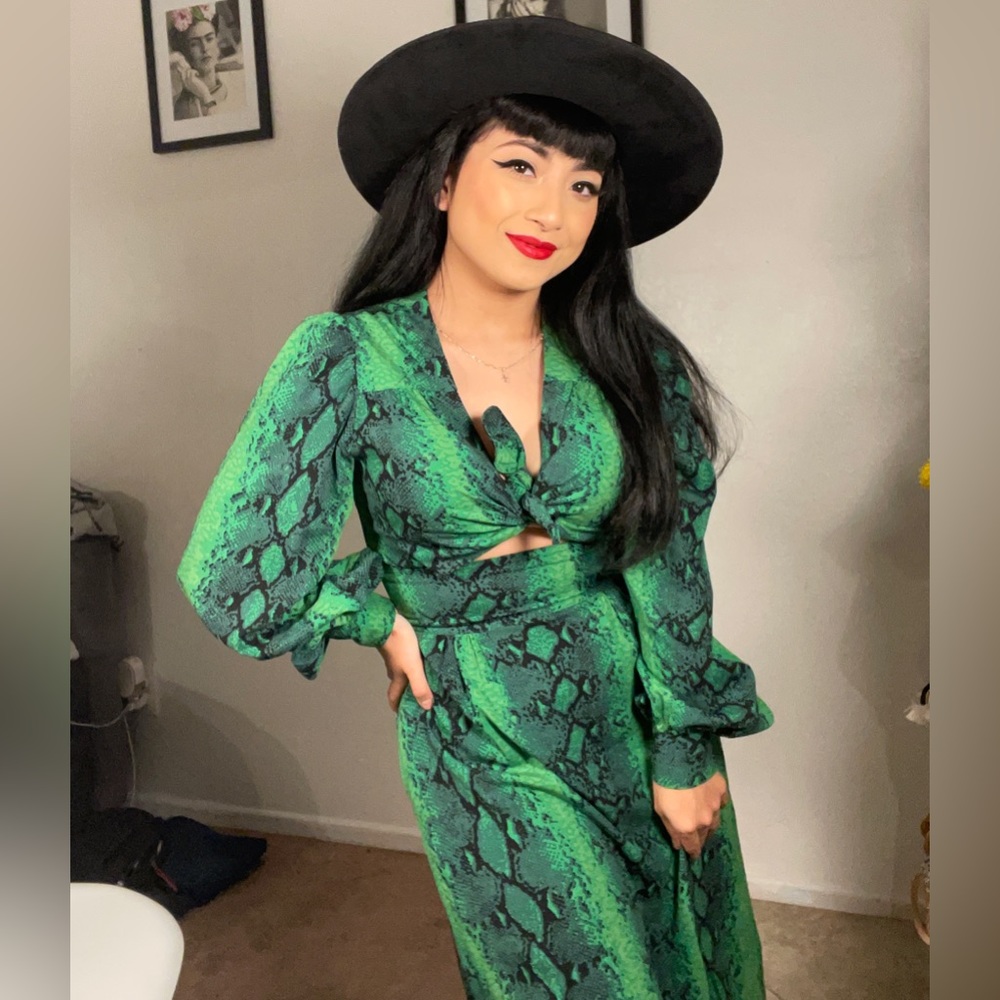 "Green Snake" Ida Dress by Trashy Diva - Size 4